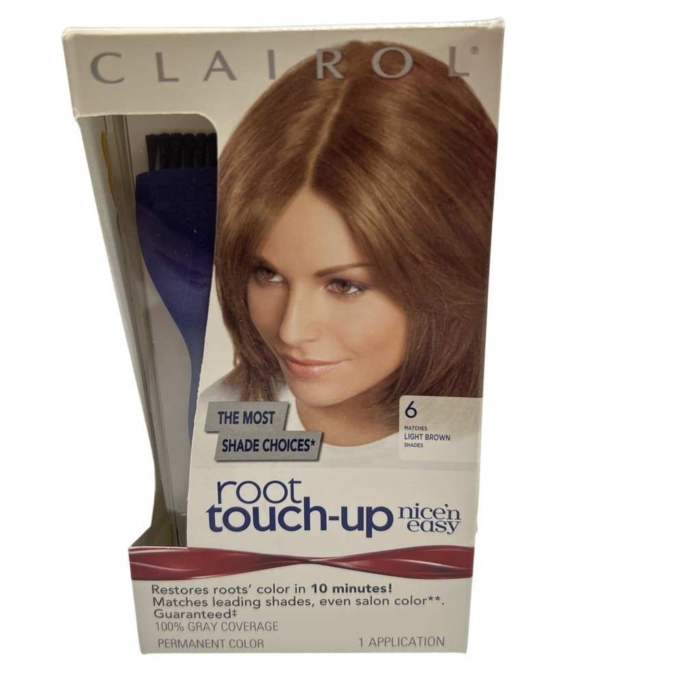 Clairol Root Touch Up Permanent Creme Application #6 Light Brown Shades 2 damage